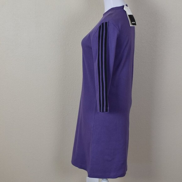 Adidas Moment Tech Purple Black Dress NEW Small - Picture 4 of 9